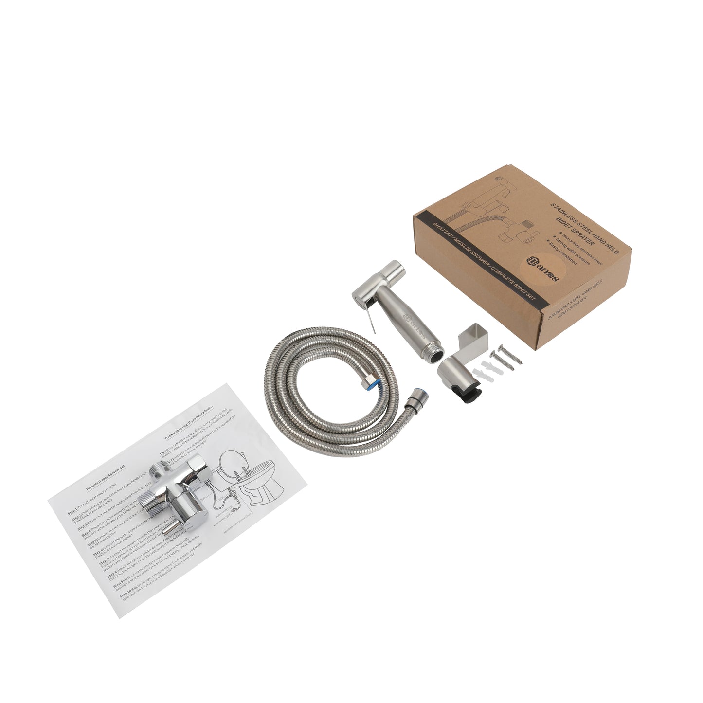 anees Handheld Bidet Sprayer – Jet Spray, Pressure Control