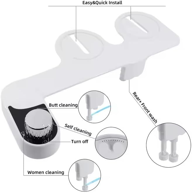 anees Bidet – Front & Rear Wash, Adjustable Water Pressure