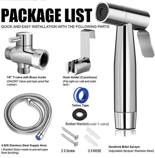 anees Handheld Bidet Sprayer – Jet Spray, Pressure Control