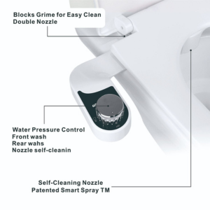 anees Bidet – Front & Rear Wash, Adjustable Water Pressure